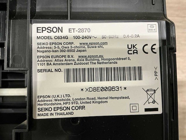 Epson et-2870 printer - afbeelding 7 van  8