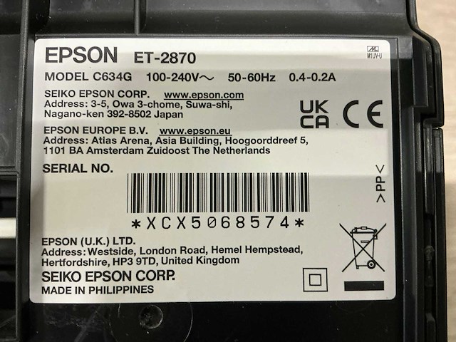 Epson et-2870 printer - afbeelding 8 van  8