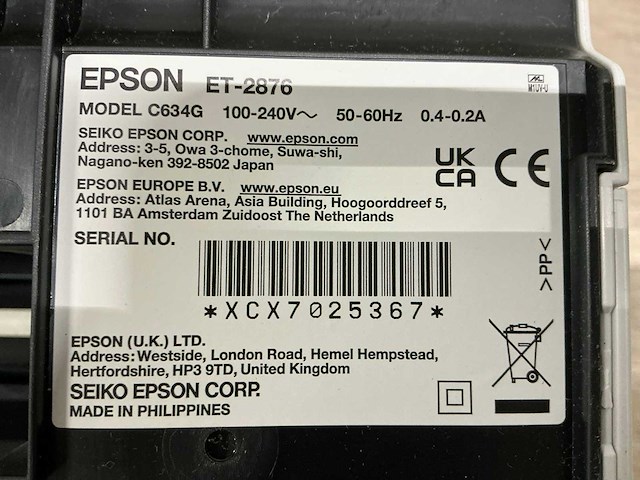 Epson et-2876 printer - afbeelding 7 van  7