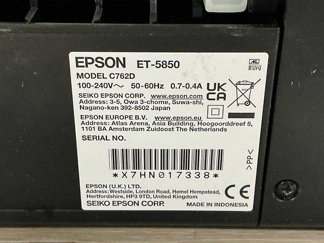 Epson et-5850 printer - afbeelding 8 van  8