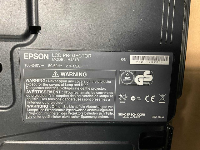 Epson h431b projector - afbeelding 4 van  4