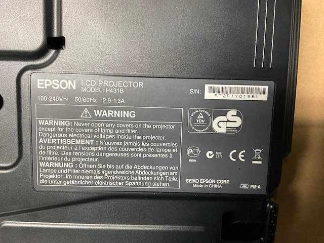 Epson h431b projector - afbeelding 5 van  5