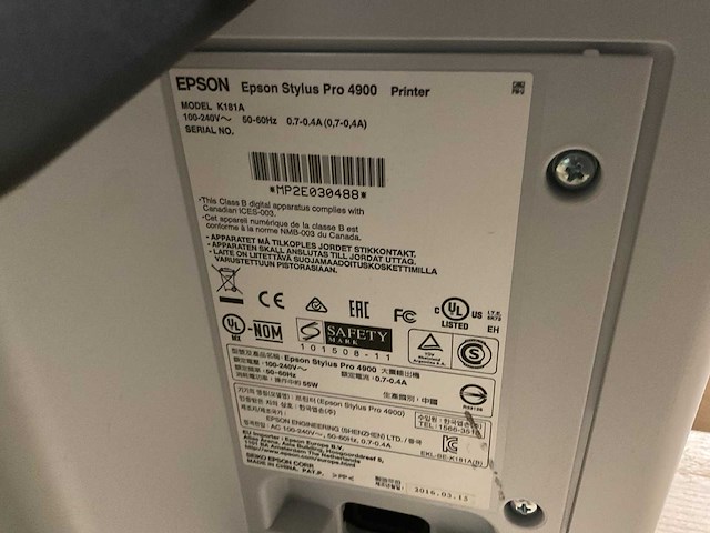 Epson k181a inktjetprinter - afbeelding 5 van  6