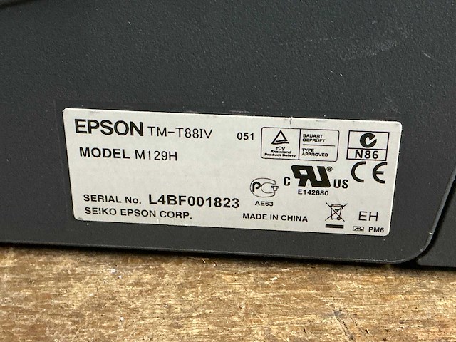 Epson m129h tm-t88iv bonnenprinter (4x) - afbeelding 4 van  5