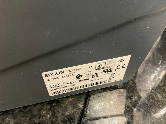 Epson m244a thermische bonprinter met voorraad kassarollen - afbeelding 3 van  4