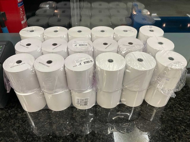 Epson m244a thermische bonprinter met voorraad kassarollen - afbeelding 4 van  4