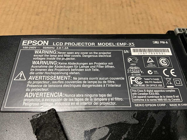 Epson powerlite 77c emp-x5 lcd projector - afbeelding 7 van  7