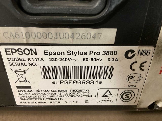 Epson stylus pro 3880 inktjetprinter - afbeelding 6 van  7