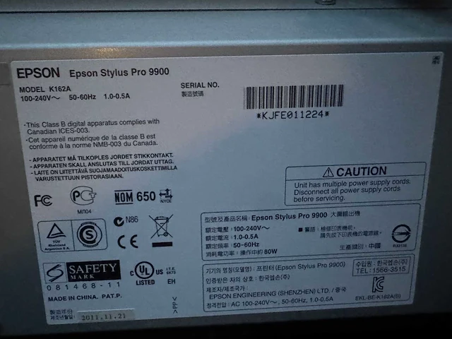 Epson stylus pro 9900 professionele 44” grootformaat fotoprinter - afbeelding 4 van  6