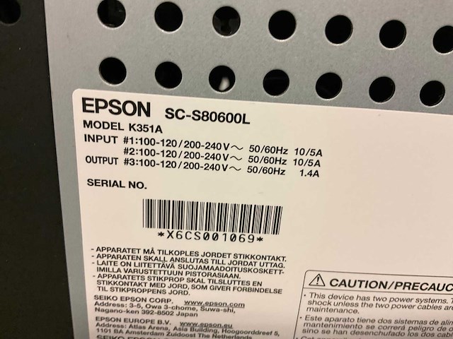 Epson surecolor s80600l / k351a grootformaat printer - afbeelding 13 van  13