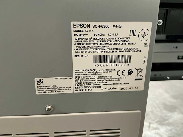 Epson surecolor sc-6300 printer & scanner - afbeelding 16 van  18