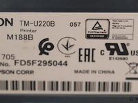 Epson tm-u220b impact bonprinter m188b - afbeelding 3 van  5