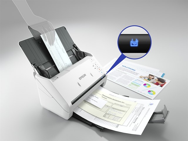 Epson workforce ds770ii scanner sheetfeeder met usb wit - afbeelding 3 van  5