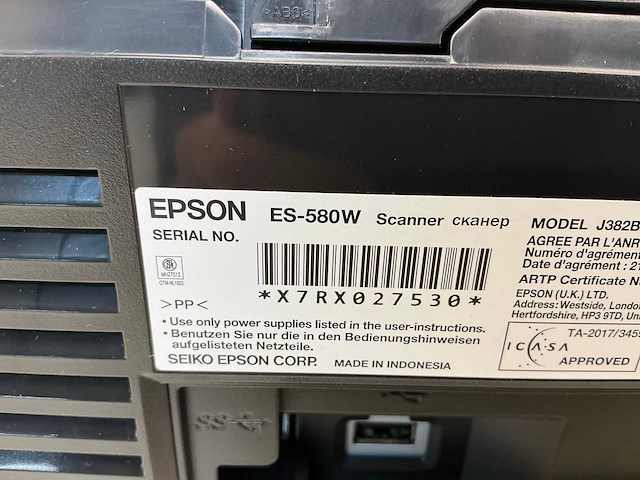Epson workforce es-580w overige printers en copiers - afbeelding 6 van  7