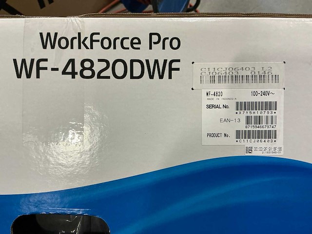 Epson workforce pro wf-4820dwf printer - afbeelding 2 van  2