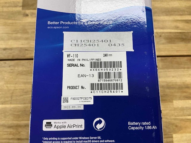 Epson workforce wf-110w - afbeelding 2 van  2