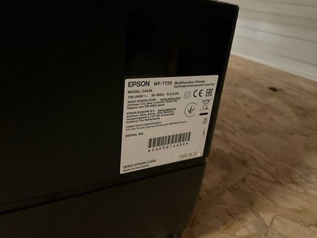 Epson workforce wf-7720 multifunctional - afbeelding 4 van  4