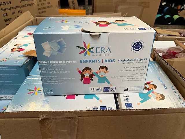 Era medical partij kinder mondkapjes - afbeelding 2 van  7
