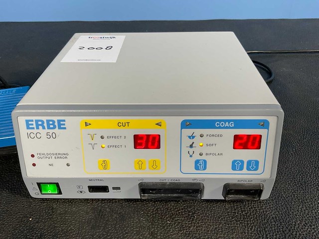 Erbe - icc50 elektrochirurgietoestel - 2003 - afbeelding 2 van  6