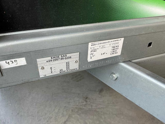 Erdé daxara 168 bagage aanhangwagen - afbeelding 11 van  11
