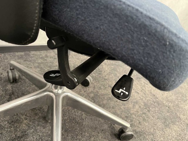 Ergonomische bureaustoel - blauw - afbeelding 5 van  8