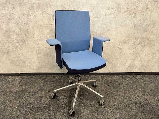 Ergonomische bureaustoel - blauw - afbeelding 2 van  2