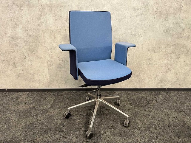 Ergonomische bureaustoel - blauw - afbeelding 1 van  8