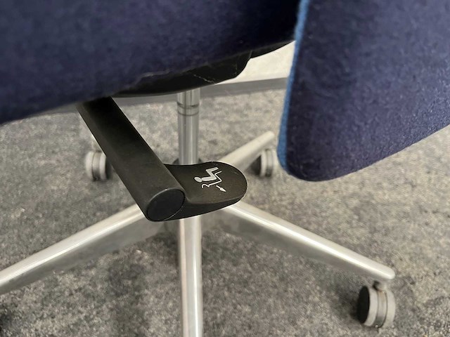 Ergonomische bureaustoel - blauw - afbeelding 7 van  8