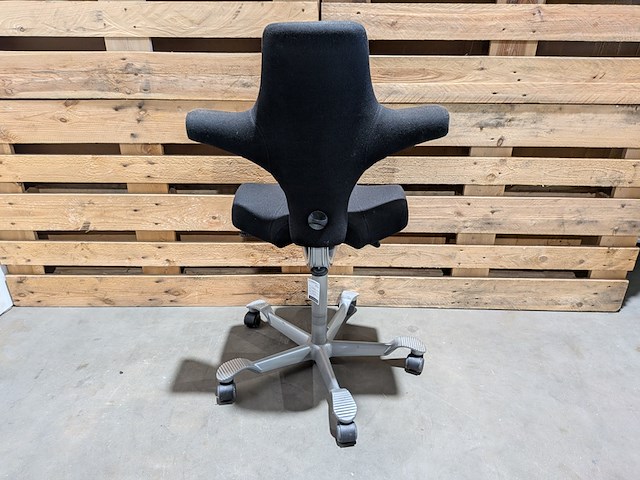 Ergonomische bureaustoel, håg, capisco 8106 (wool), met verrijdbaar zit-sta bureau - afbeelding 9 van  9