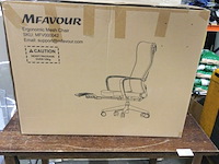 Ergonomische bureaustoel, mfavour, mfv42, zwart - afbeelding 2 van  3