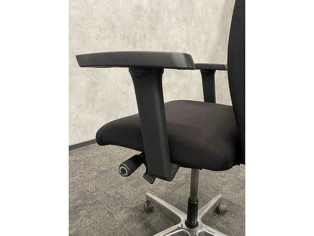 Ergonomische bureaustoel zwart-chroom - afbeelding 10 van  11