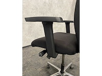 Ergonomische bureaustoel zwart-chroom - afbeelding 10 van  11