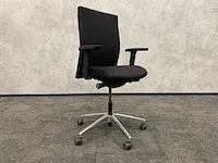 Ergonomische bureaustoel zwart-chroom - afbeelding 1 van  11