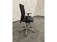 Ergonomische bureaustoel zwart-chroom - afbeelding 7 van  11