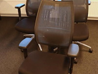 Ergonomische bureaustoelen - 3 stuks