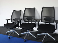 Ergonomische bureaustoelen - 3 stuks