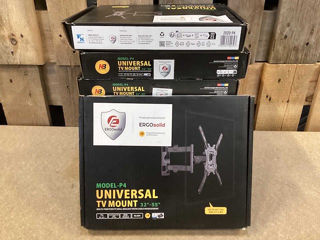 Ergosolid - nb p4 lcd - tv-wandbeugel (8x) - afbeelding 1 van  2