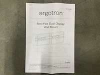 Ergotron neo-flex dual display wall mount - afbeelding 1 van  4