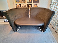 Erik jørgensen design bank - leer - 155x100x85cm - afbeelding 2 van  8