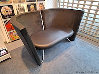 Erik jørgensen design bank - leer - 155x100x85cm - afbeelding 3 van  8