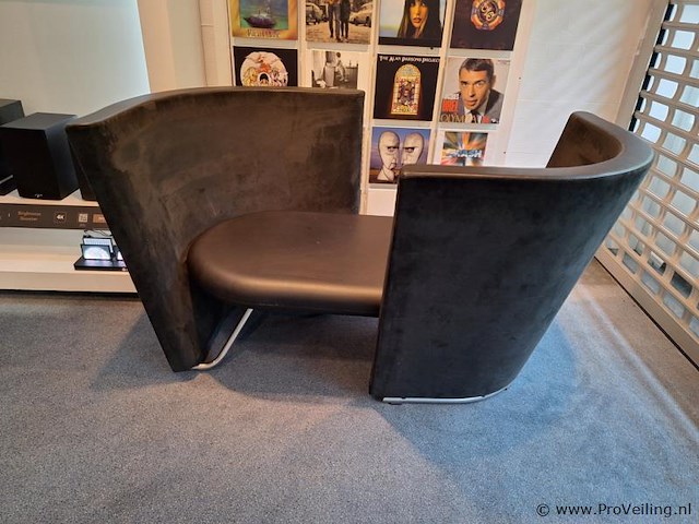 Erik jørgensen design bank - leer - 155x100x85cm - afbeelding 6 van  8