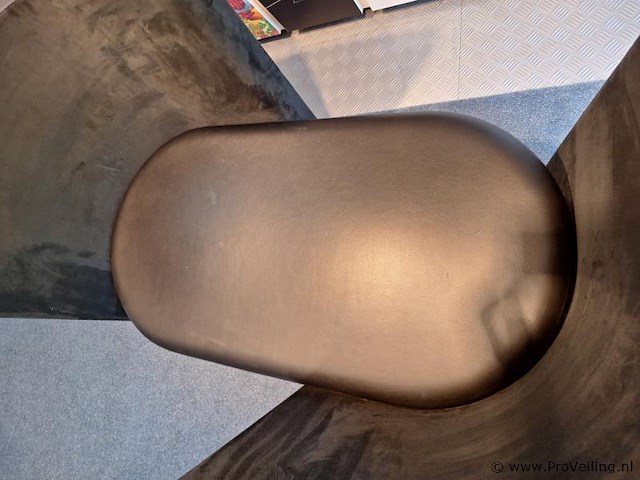 Erik jørgensen design bank - leer - 155x100x85cm - afbeelding 7 van  8