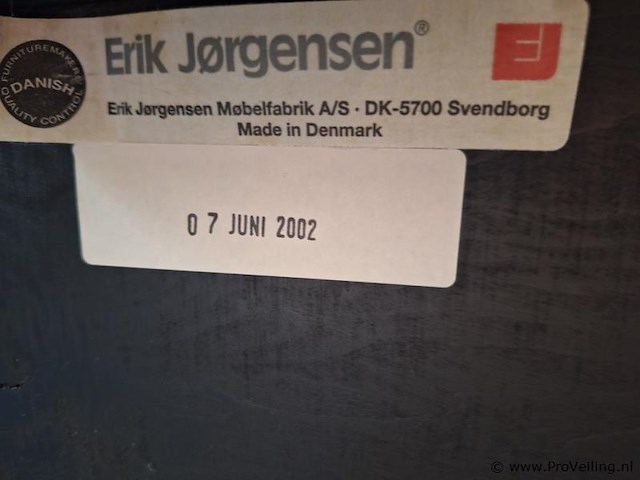 Erik jørgensen design bank - leer - 155x100x85cm - afbeelding 8 van  8