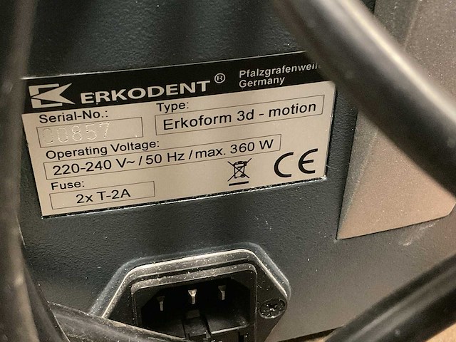 Erkodent erkoform 3d motion vacuum former - afbeelding 5 van  5