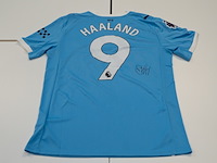 Erling braut haaland shirt - manchester city puma, blauw, gesigneerd, m - afbeelding 3 van  4