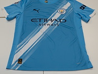 Erling braut haaland shirt - manchester city puma, blauw, gesigneerd, m - afbeelding 4 van  4