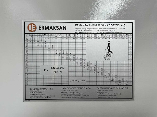 Ermaksan - speed-bend pro 3100x175 - cnc press brake - 2022 - afbeelding 11 van  22