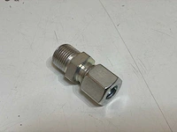 Ermeto ge10l3/8nptcf rechte inschroefkoppeling (60x) - afbeelding 2 van  3