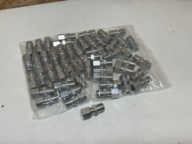 Ermeto ge10l3/8nptcf rechte inschroefkoppeling (60x) - afbeelding 3 van  3
