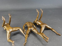 Erotisch bronzen driedelige sculptuur - afbeelding 5 van  5